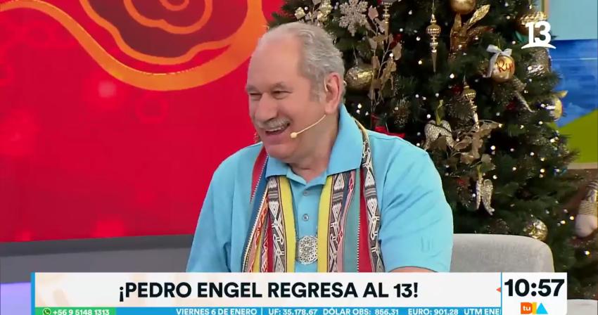 ¡Volvió el hijo pródigo! Pedro Engel regresó a las pantallas de Canal 13