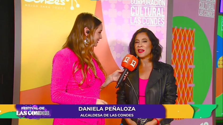 "Canté, me paré, bailé": Alcaldesa Daniela Peñaloza comentó su experiencia en el Festival de Las Condes