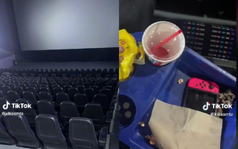 Joven trabajador muestra los curiosos objetos olvidados en las salas de cine