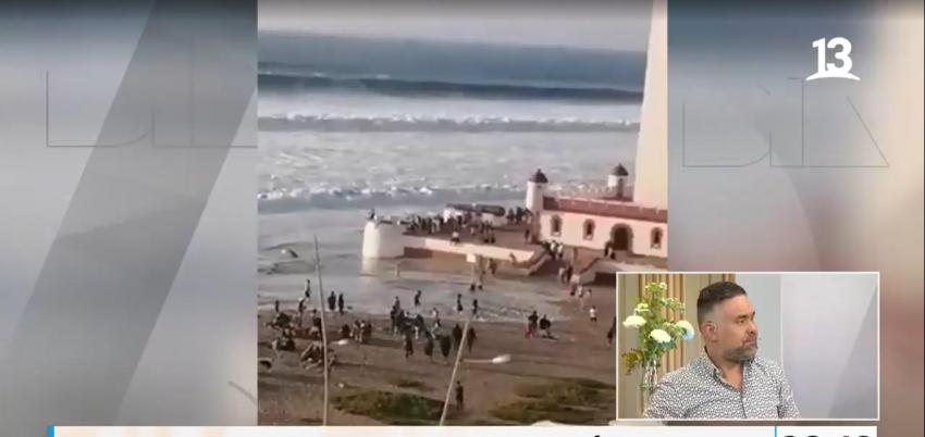 ¡Cuidado! Sigue el fenómeno de marejadas en costas chilenas