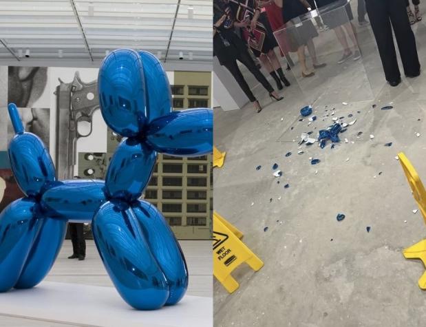 Mujer rompió accidentalmente escultura "perro globo" de Jeff Koons valorada en 42 mil dólares