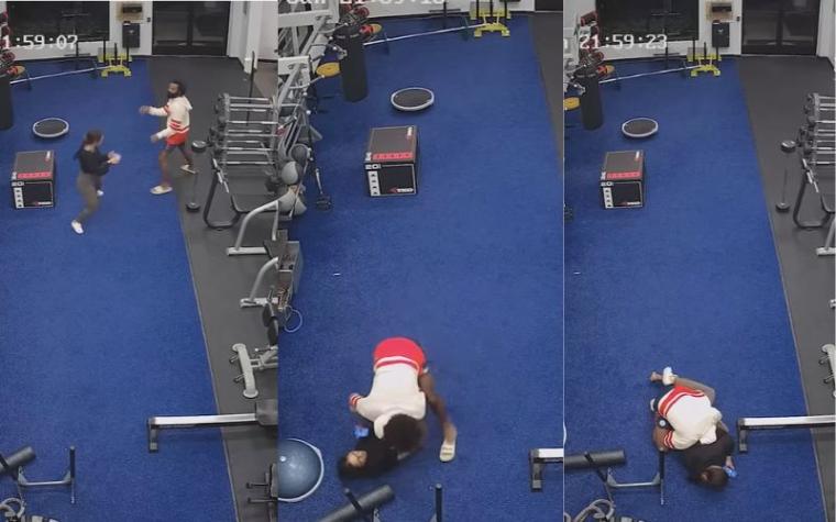 Joven mujer enfrentó a golpes a hombre que la acosó en gimnasio