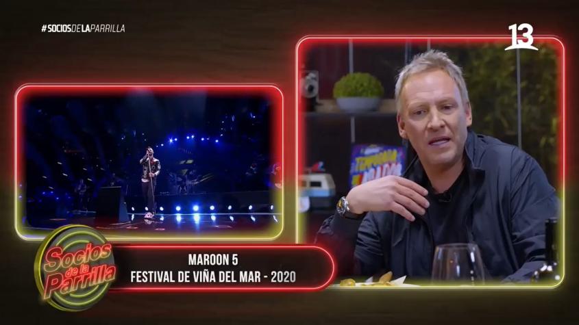 Martín Cárcamo recordó impase con vocalista de Maroon 5