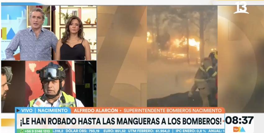 Daño a Bomberos: Agresión de empresario, robo de agua e implementos de trabajo