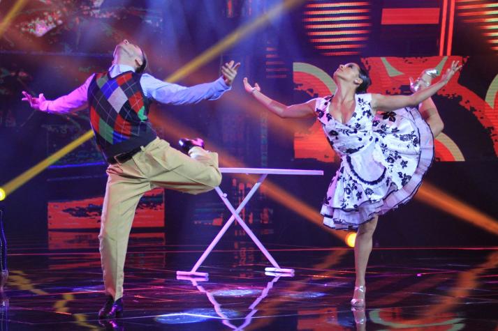 Fernanda Garcés y Rodrigo Canobra no lograron convencer del todo al jurado de "Aquí se baila"