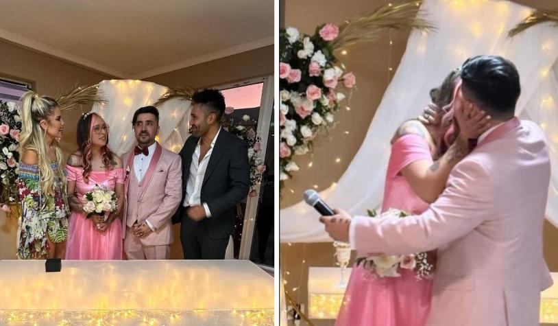 ​Padres de Tamara Moya se casaron y Coté López mostró fotos de la boda
