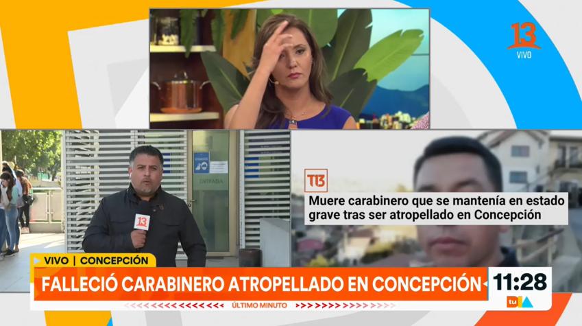 Estaba grave: Muere carabinero atropellado durante control en Concepción