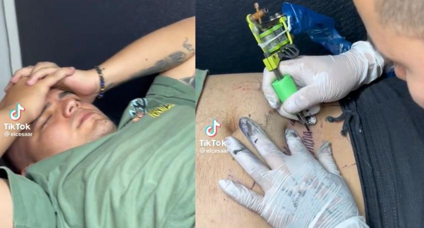 Hombre causa fuerte polémica por tatuaje dedicado a su novia