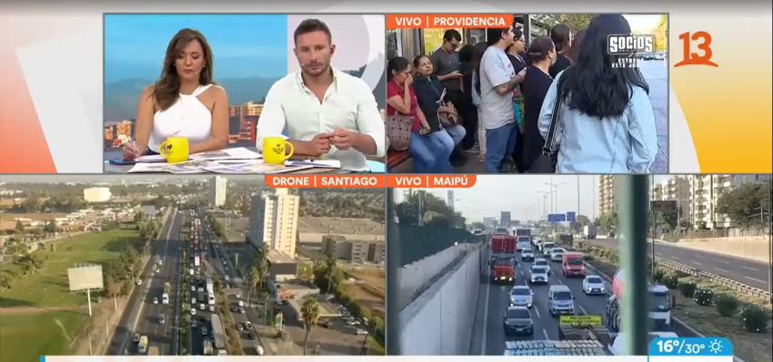 Taco en Vespucio Norte con Santa Elena