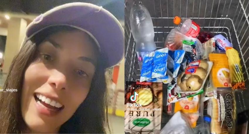 “Comida para tres días y nada rico”: turista argentina se quejó por los precios del supermercado en Chile