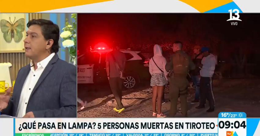 La violencia en Lampa no para: Aumentan a cinco las personas fallecidas en "baby shower"