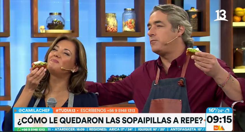 "El pináculo de la evolución de la comida": Repe y Pri degustaron el tradicional "sopaipleto"