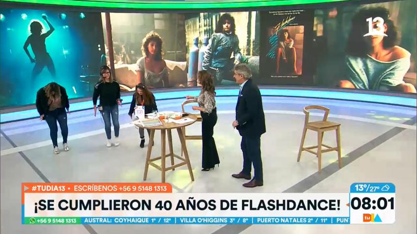 ¡Celebramos los 40 años de Flashdance! Equipo de "Tu día" bailó al ritmo de "Maniac"