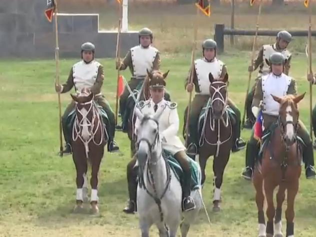 Día del Carabinero: Cuadro Verde se luce en presentación desde la escuela de caballería