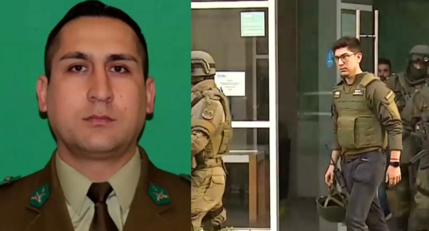 Fuerte operativo policial en el centro de Santiago por asesinato del cabo primero Daniel Palma