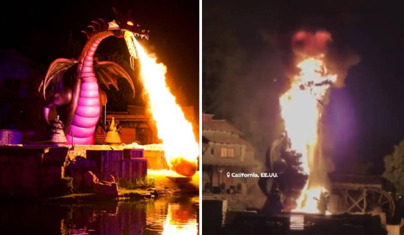 [VIDEO] "¡Dios mío!": atracción de Disney se incendió y debieron evacuar a la gente