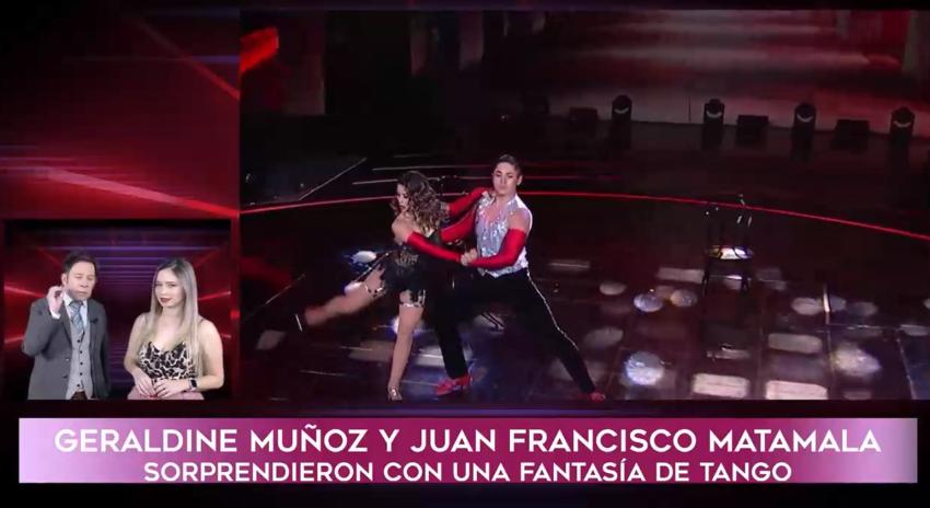 "Atómicos": Juanfra Matamala y Geraldine Muñoz sorprendieron con una fantasía de tango