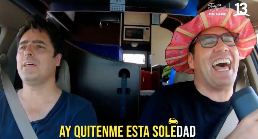 Pancho Saavedra y Jorge Zabaleta lo dieron todo con popular karaoke de grupo mexicano
