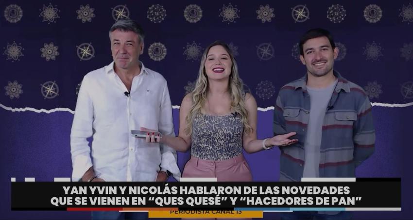 Yann Yvin y Nicolás Guzmán hablaron sobre las nuevas temporadas de sus programas en 13C
