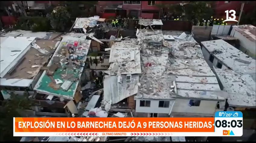 Explosión en Lo Barnechea dejó a 9  personas lesionadas 