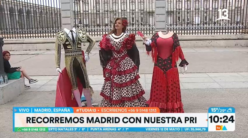 Priscilla Vargas se "vistió" al más puro estilo de bailaora flamenca
