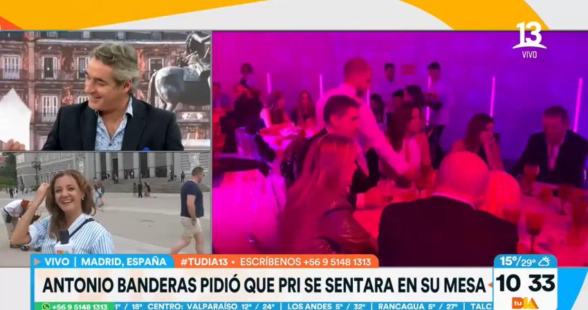 "No encuentro esa pregunta": Repenning fue puesto en aprietos por amistad entre Pri y Antonio Banderas