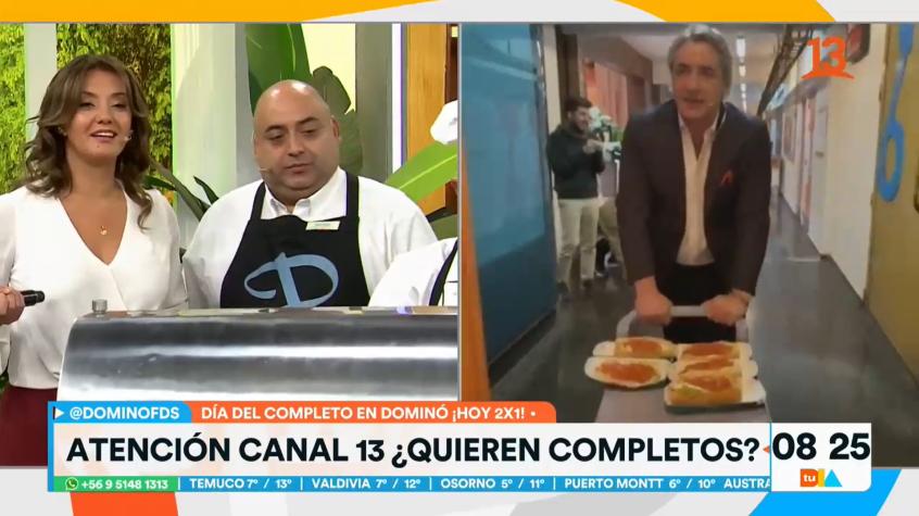 ¡Para todos! José Luis Repenning repartió completos por todo Canal 13