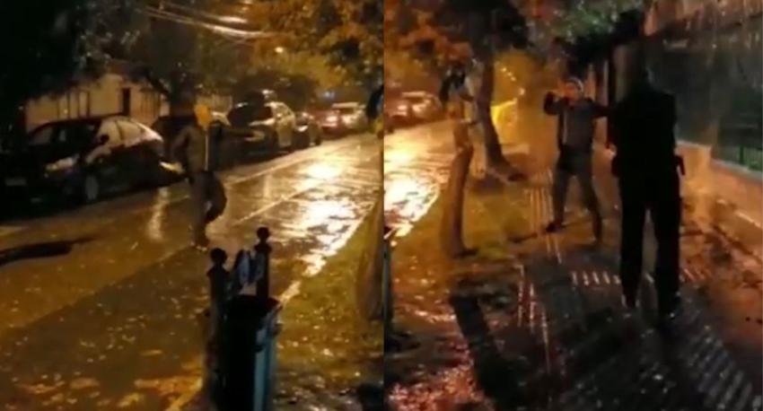 Hombre amenazó a carabineros con cuchillos: debieron utilizar su arma