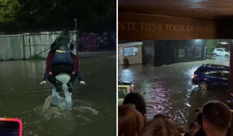 "Hermoso Venecia": Estacionamiento de disco inundado en el sur de Chile se hace viral