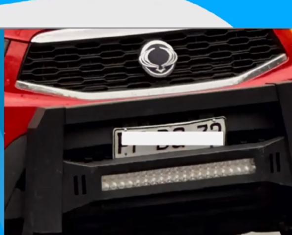 Nueva "moda" anti fiscalización: usan luces led sobre la patente para encandilar 