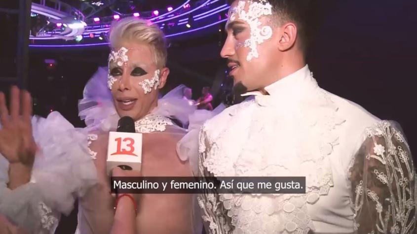 "Masculino y femenino": Nicole Gaultier se la juega con novedosa vestimenta "híbrida"
