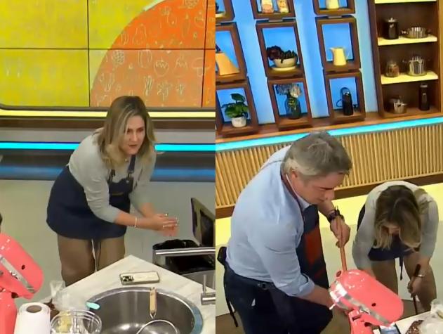 "Perdón, no lo vi...": Michelle Adam sufrió inesperado accidente en plena transmisión