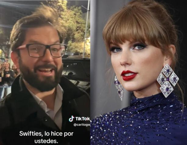 Presidente Boric aseguró que "escribió" a Taylor Swift para que llegue a Chile