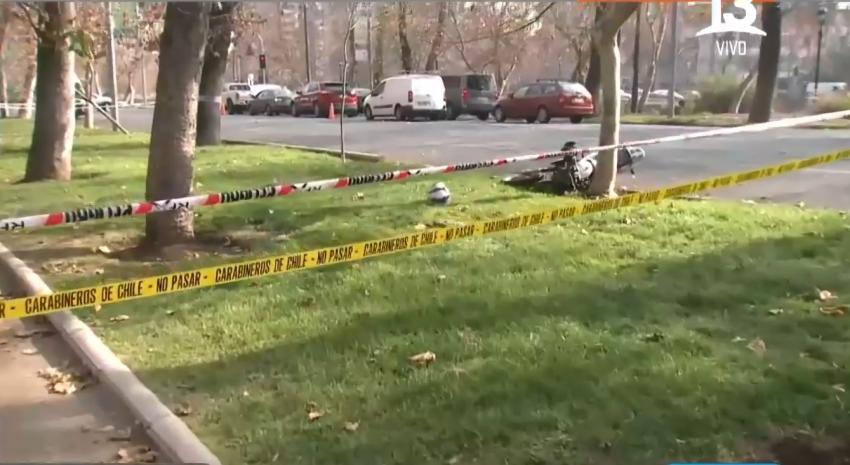 Altercado entre auto y moto terminó con una persona en riesgo vital en Parque Forestal