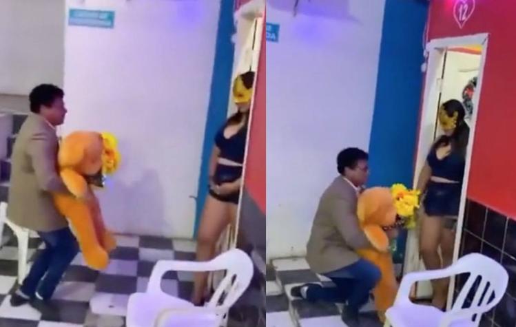 Hombre preparó una serenata para trabajadora de prostíbulo: Lo rechazaron