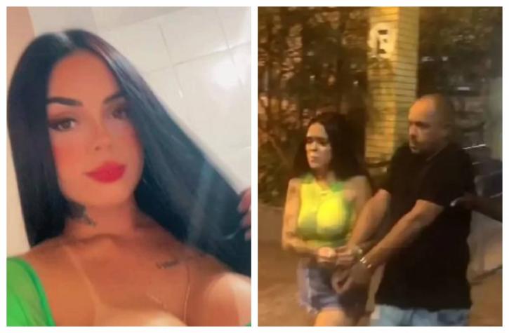 Influencer fue detenida por múltiples robos en Brasil: le confiscaron una pistola