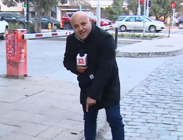 "No te puedo creer": Miguel Acuña protagonizó insólito percance durante despacho en vivo