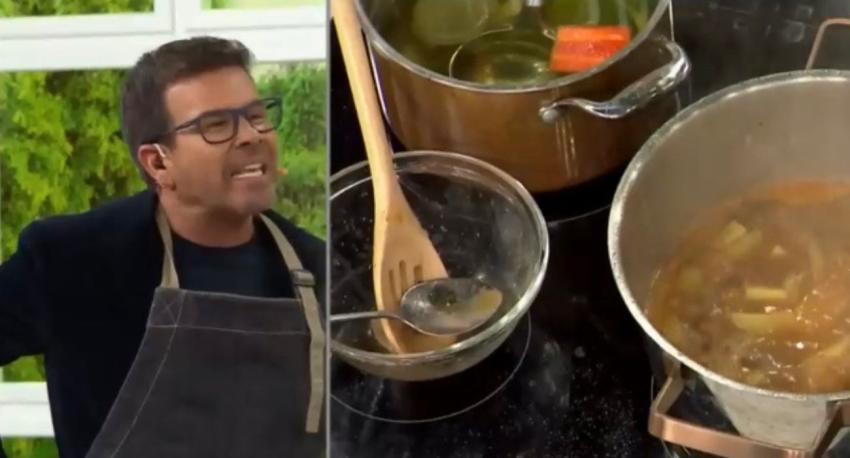 Nacho Gutiérrez sufrió dolorosa quemadura en la cocina: Doctor Ugarte debió auxiliarlo