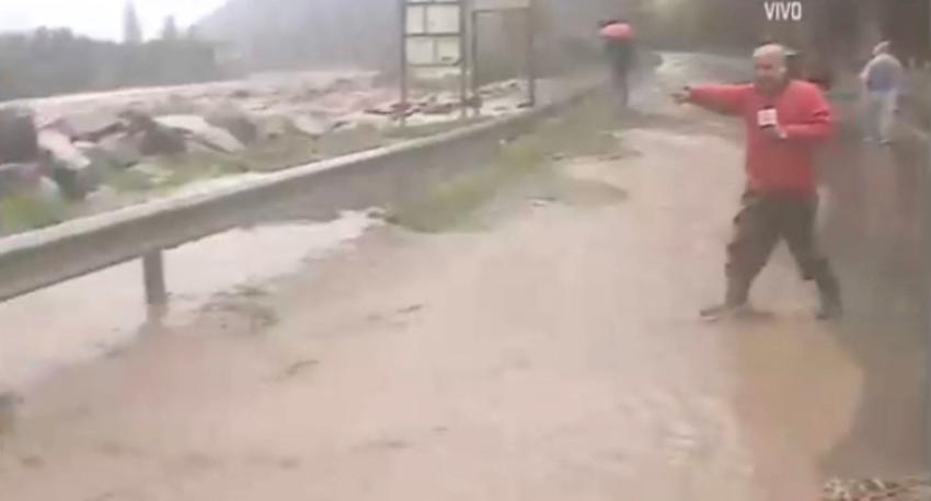Último minuto: Río Maipo se desbordó producto de las fuertes lluvias