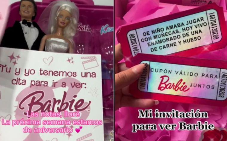 Románticas y creativas invitaciones para ir a ver Barbie la rompen en redes sociales