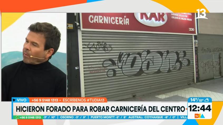 ¡Otra vez! Delincuentes realizan forado para robar carnicería