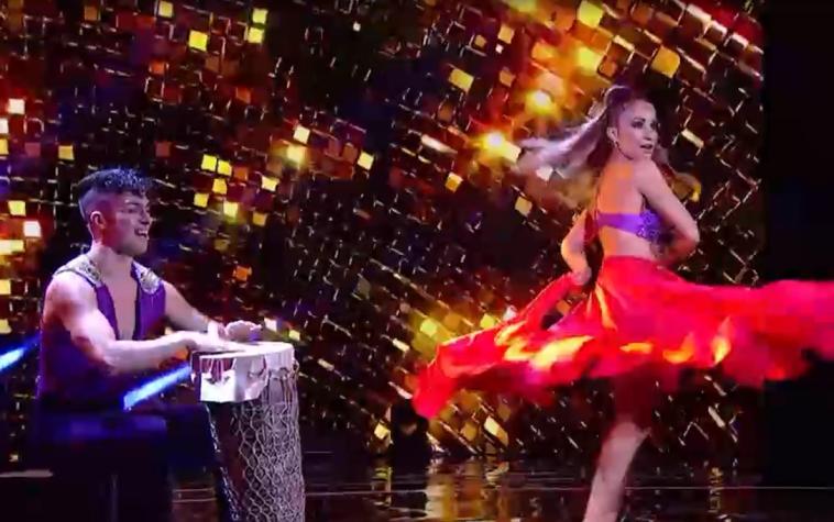 Francini Amaral y David Sáez no lograron convencer al jurado con baile de Ricky Martin