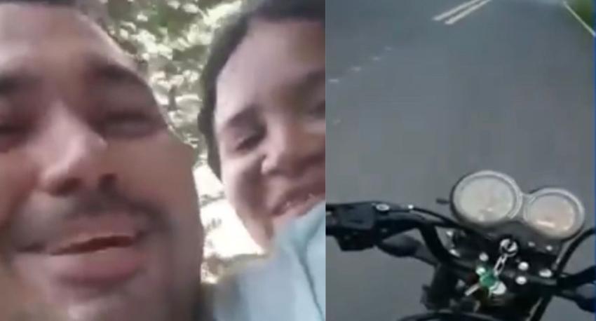 Mortal paseo: joven grabó el momento en que falleció tras un accidente en moto con su pareja