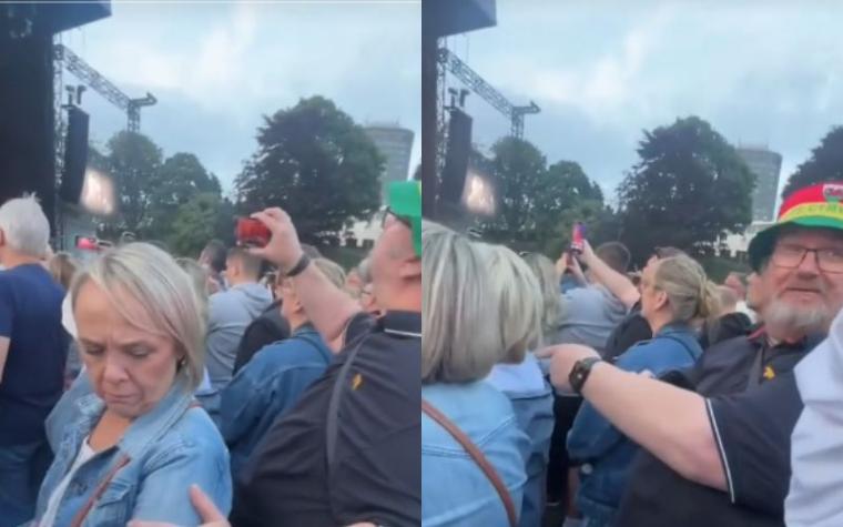 Hombre se vuelve viral tras confundir a su esposa con otra mujer en medio de un festival de música