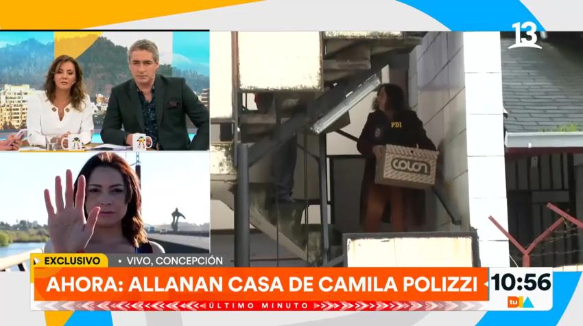 Personal de la PDI allana casa de Camila Polizzi en Concepción