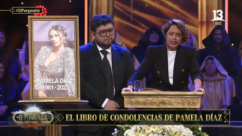Chiqui Aguayo leyó el libro de condolencias en el funeral de Pamela Díaz