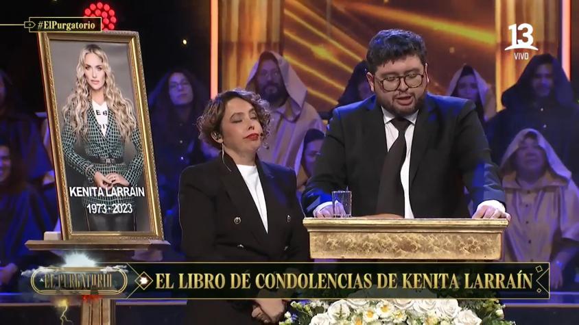 Luis Slimming leyó el libro de condolencias en el funeral de Kenita Larraín