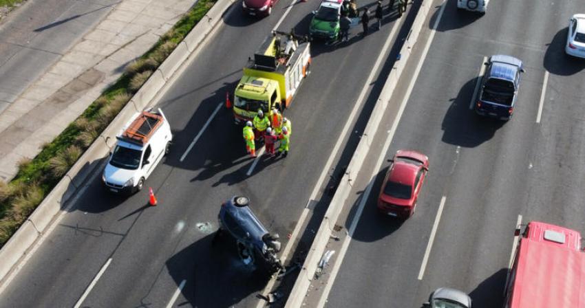 Carabinera de la Escolta Presidencial lesionada tras accidente en Ruta 5