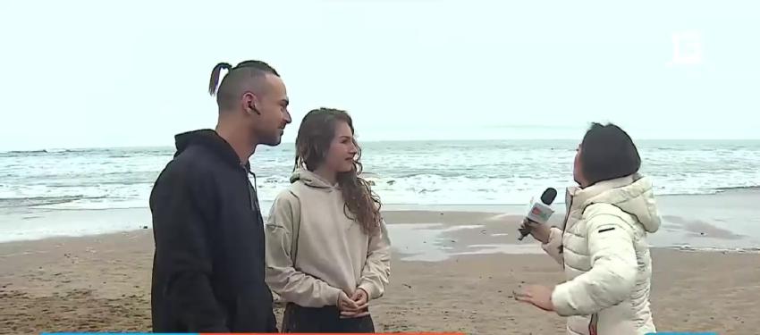 Jimmy soprendió en Tu Día al aparecer haciendo ejercicios en la playa