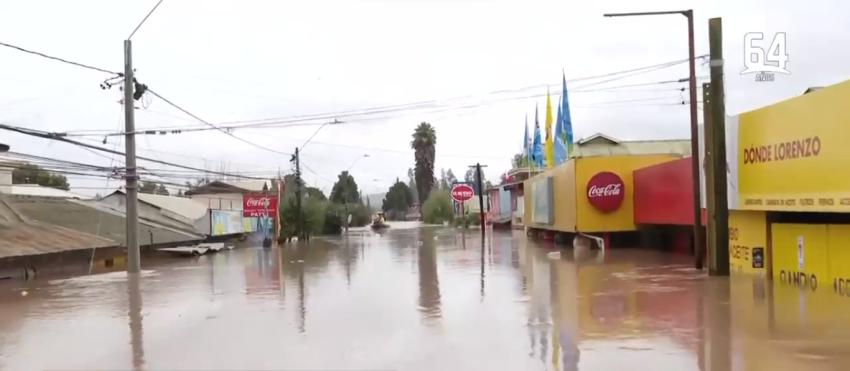 Licantén bajo el agua: las dramáticas imágenes de las casas totalmente inundadas